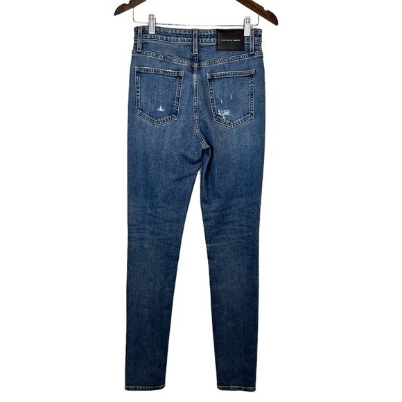 Cout De La Liberte Medium/Dark Wash High Rise Skinny Jeans Size 27 - Picture 2 of 11